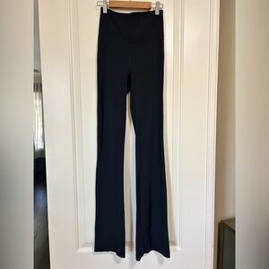 Lululemon Groove Black Flared Yoga Pants with High Waist